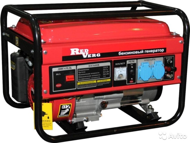 Генератор бензиновый 3 кВт RedVerg RD-G3900EN